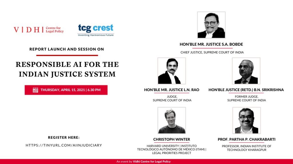 Responsible AI for the Indian Justice System event flyer